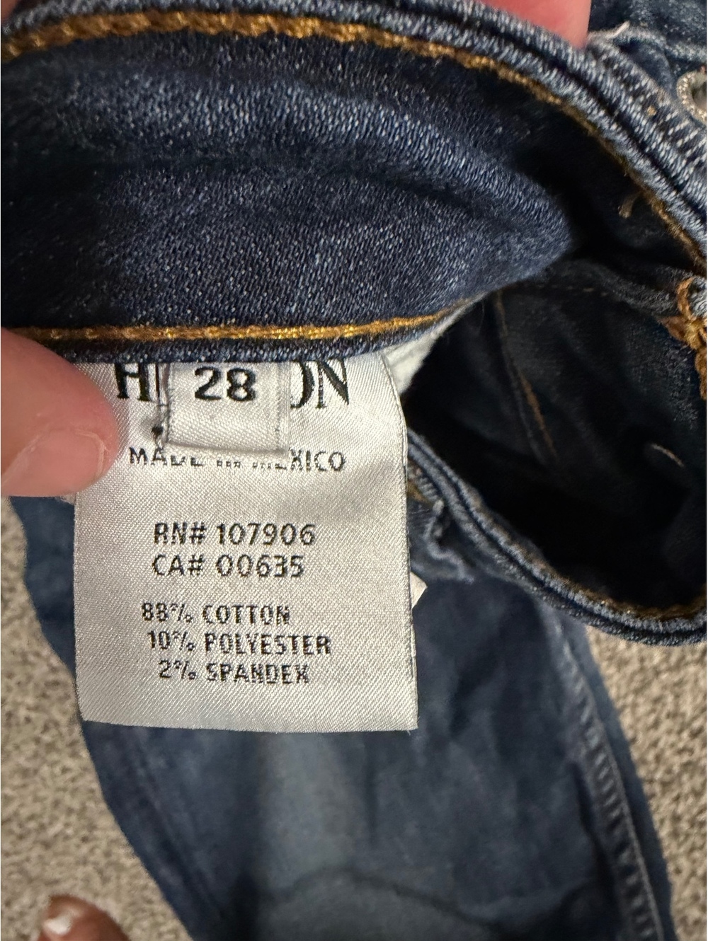 Hudson Bacara Crop Straight Cuffed Jeans Size 28 - Picture 3 of 6